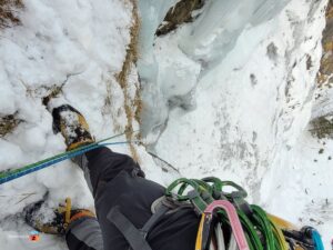 Abseilen im Verschneidungsfall