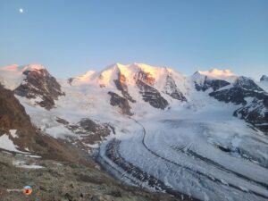 Piz Palü im Morgenrot