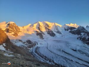 Sonnenuntergang Berninagruppe Panorama