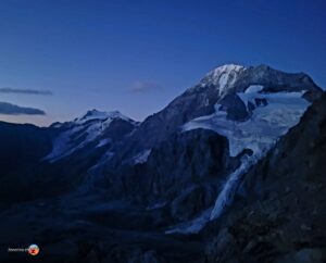 Cevedale und Königsspitze in der Morgendämmerung