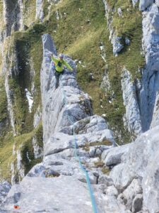 4. Seillänge Schmales Südrippli